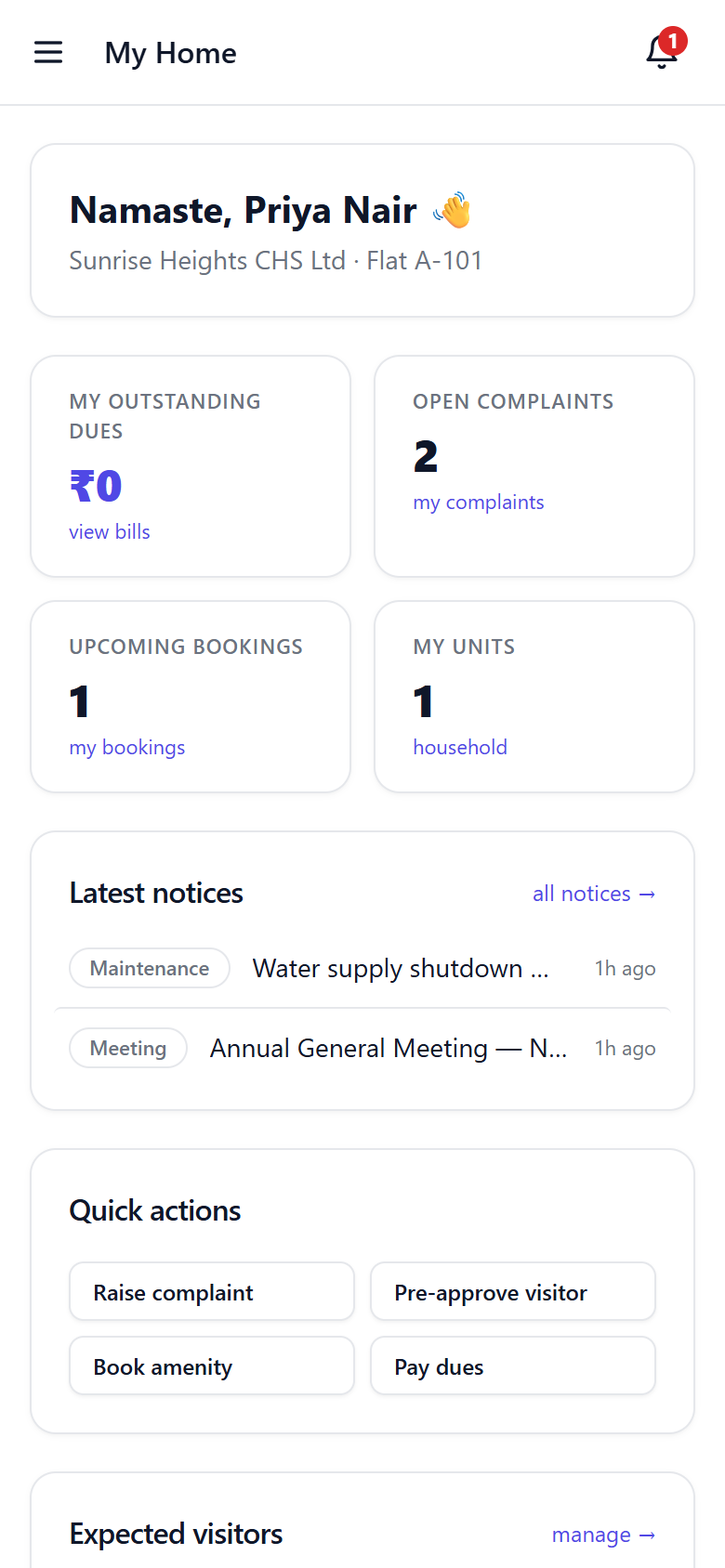Resident mobile portal